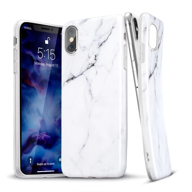 Чохол ESR дляiPhone XS/X Marble Slim White (4894240054673)