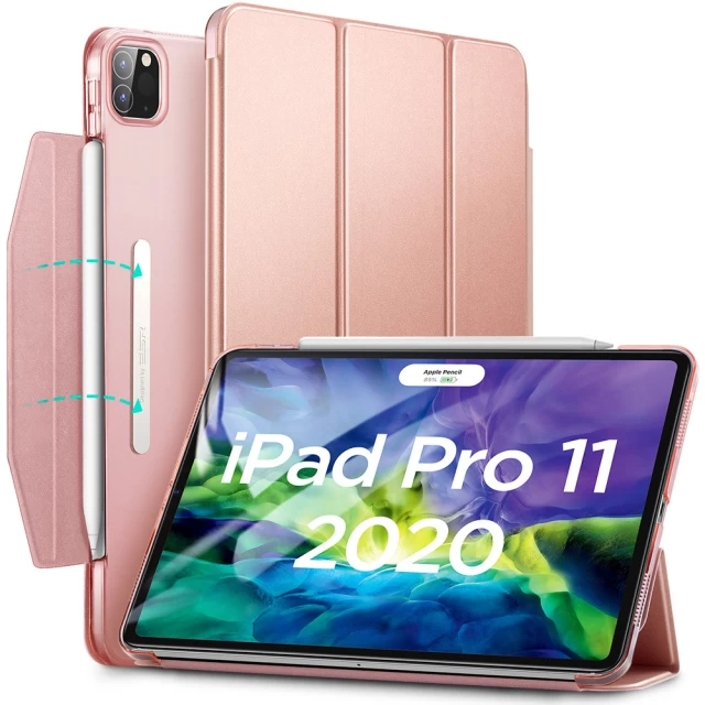 Чохол ESR для iPad Pro 11 2020/2018 2nd/1st Gen Yippee Trifold Rose Gold (3C02192410301)