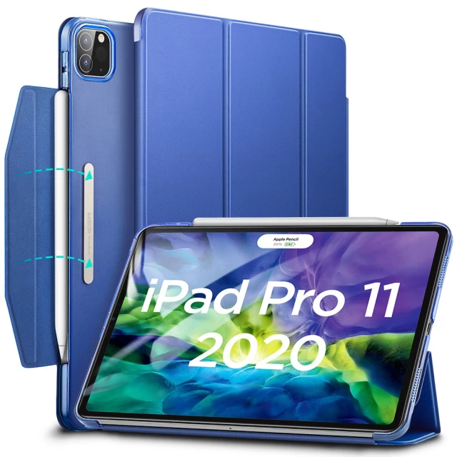 Чехол ESR для iPad Pro 11 2020/2018 2nd/1st Gen Yippee Trifold Navy Blue (3C02192410201)