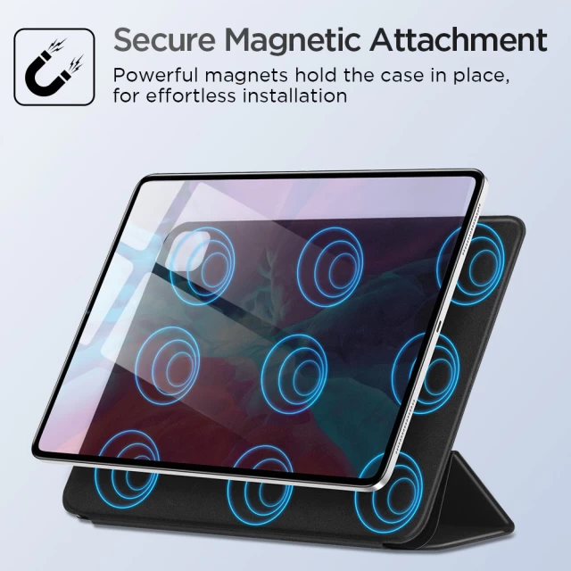 Чехол ESR для iPad Pro 12.9 2020 4th Gen Rebound Magnetic Black (3C02192490101)