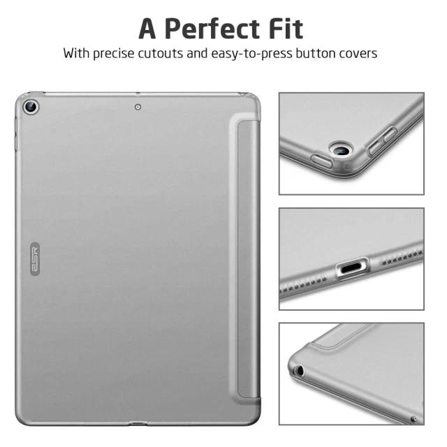 Чохол ESR для iPad 9 | 8 | 7 10.2 2021 | 2020 | 2019 Rebound Slim Silver Gray (3C02190570501)