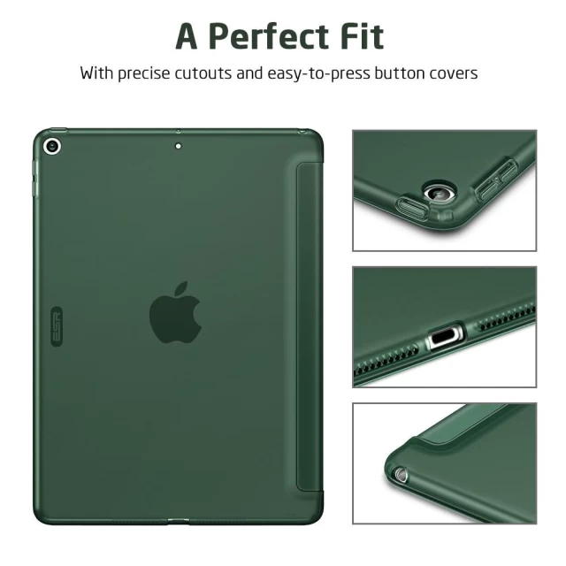Чехол ESR для iPad 9 | 8 | 7 10.2 2021 | 2020 | 2019 Rebound Slim Pine Green (3C02190570101)