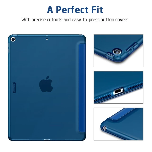 Чохол ESR для iPad 9 | 8 | 7 10.2 2021 | 2020 | 2019 Rebound Slim Navy Blue (3C02190570401)