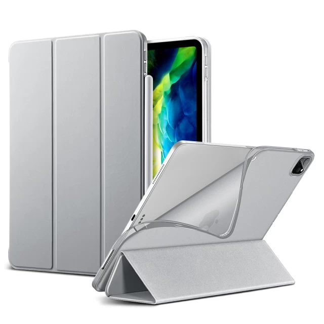 Чехол ESR для iPad Pro 11 2021/2020 3rd/2nd Gen Rebound Slim Silver Gray (3C02192430401)