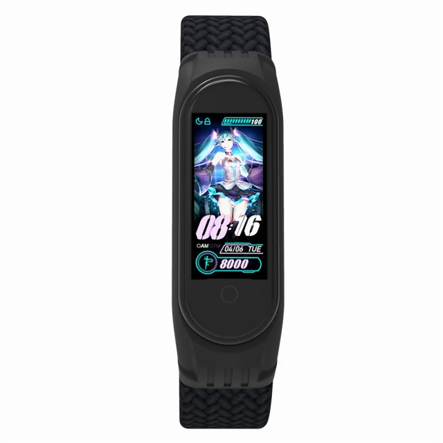 Ремешок ARM Braided Solo Loop для Xiaomi Mi Band 4/5/6 Black (size M) (ARM58769)