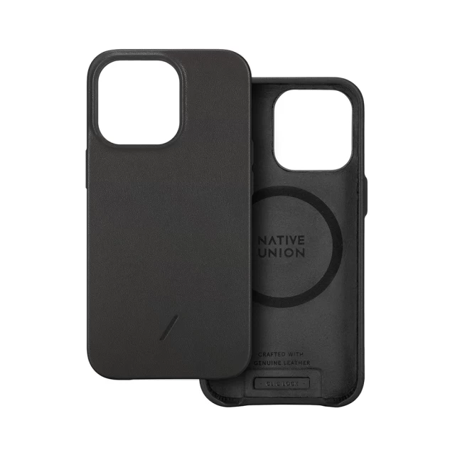 Чохол Native Union Clic Classic для iPhone 13 Pro Max Black with MagSafe (CCLAS-BLK-NP21L)