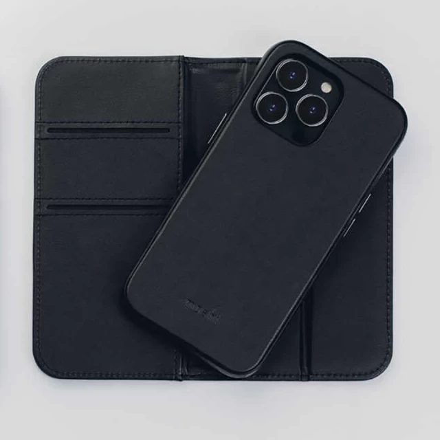 Чехол-книжка Moshi Overture Case with Detachable Magnetic Wallet для iPhone 13 Jet Black (99MO133012)