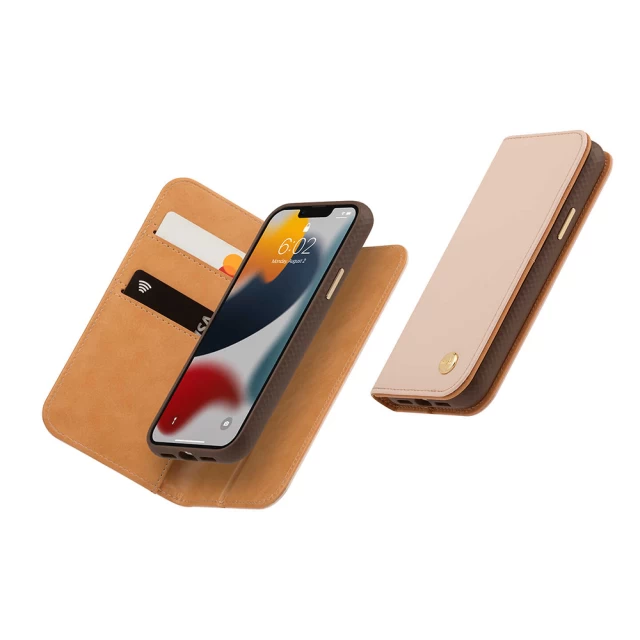 Чехол-книжка Moshi Overture Case with Detachable Magnetic Wallet для iPhone 13 Pro Luna Pink (99MO133303)