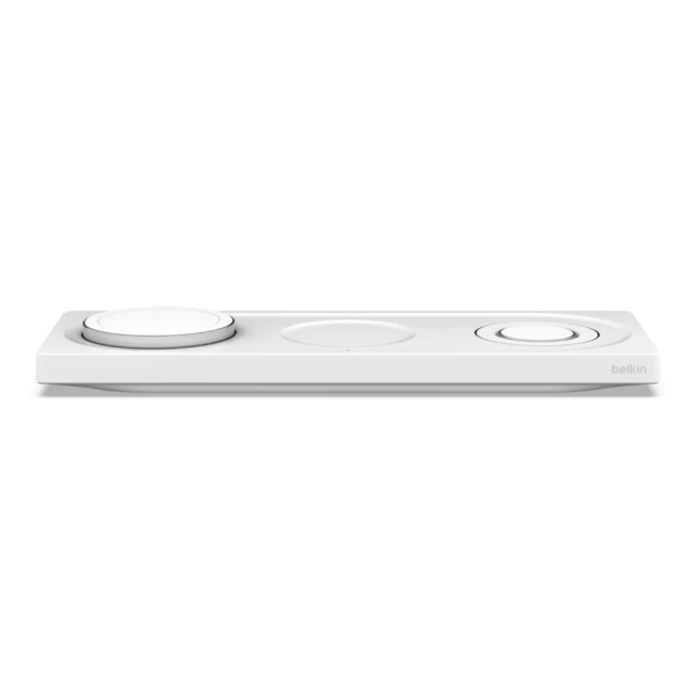 Беспроводное зарядное устройство Belkin 3-in-1 15W White with MagSafe (WIZ016VFWH)