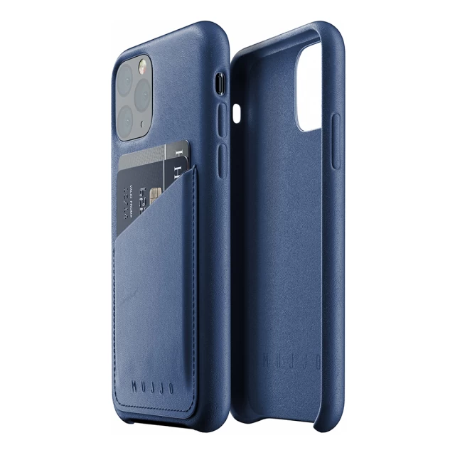 Чохол MUJJO для iPhone 11 Pro Max Full Leather Wallet Monaco Blue (MUJJO-CL-004-BL)