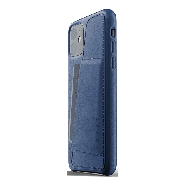Чехол MUJJO для iPhone 11 Full Leather Wallet Monaco Blue (MUJJO-CL-006-BL)