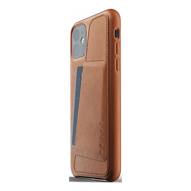 Чехол MUJJO для iPhone 11 Full Leather Wallet Tan (MUJJO-CL-006-TN)
