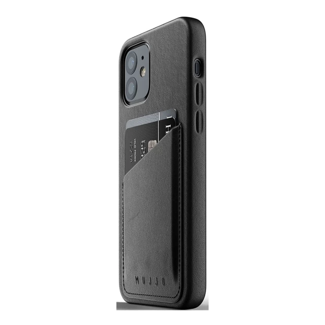 Чехол MUJJO для iPhone 12 | 12 Pro Full Leather Wallet Black (MUJJO-CL-008-BK)