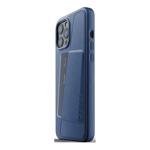 Чехол MUJJO для iPhone 12 Pro Max Full Leather Wallet Monaco Blue (MUJJO-CL-010-BL)