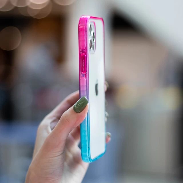 Чехол Upex ExoFrame Series для iPhone 12 mini Blue Pink (UP34062)