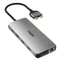 USB-хаб Choetech 12-in-1 USB-C to 4xUSB-A/2xHDMI/DisplayPort/USB-C/3.5 mm Jack/Ethernet/SD/TF Grey (HUB-M25)