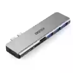 USB-хаб Choetech 7-in-1 USB-C to 4xUSB-A/USB-C/SD/TF Grey (HUB-M23)