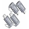 Адаптер Choetech microUSB to USB-C Grey (4 Pack) (MIX00084 (PD-2CMGY*4))