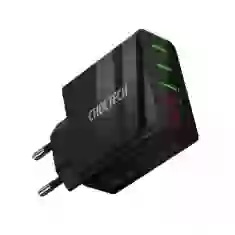Мережевий зарядний пристрій Choetech 15W 3xUSB-A Black (C0027-Black)
