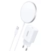 Бездротовий зарядний пристрій Choetech 15W White with MagSafe (XX-T517-F-EU414WH)