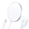 Бездротовий зарядний пристрій Choetech 15W White with MagSafe (XX-T517-F-EU414WH)