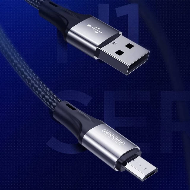 Кабель Joyroom USB-A to micro USB 3A 0.2m Red (S-0230N1-RD-USB-A)