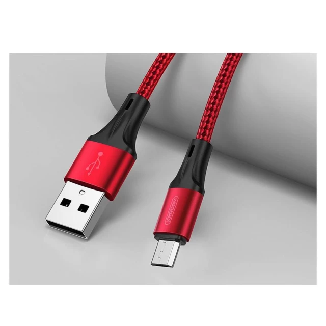 Кабель Joyroom USB-A to micro USB 3A 0.2m Red (S-0230N1-RD-USB-A)
