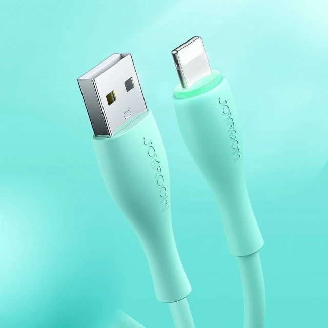 Кабель Joyroom USB-A to Lightning 2.4A 1m Green (S-1030M8-GR-LG)