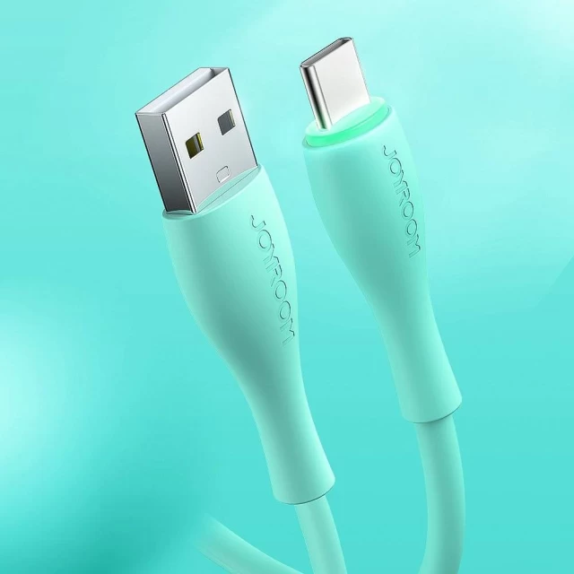 Кабель Joyroom USB-A to USB-C 3A 1m Green (S-1030M8-GR-USB-C)
