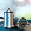 Автомобильное зарядное устройство Joyroom Quick Charge USB-A/USB-C 20W 5A Silver (C-A45-SL)