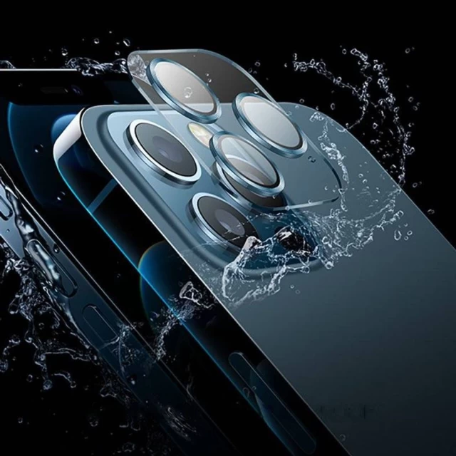 Защитное стекло Joyroom для камеры iPhone 12 Pro Shining Series Blue (JR-PF688-BL)