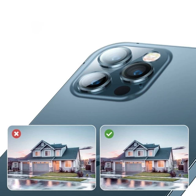 Защитное стекло Joyroom для камеры iPhone 12 Pro Max Shining Series Gold (JR-PF689-GD)