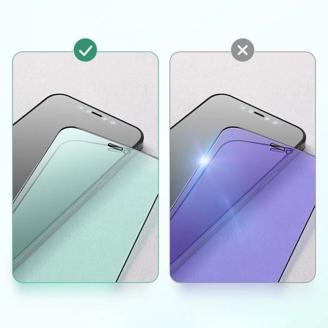 Защитное стекло Joyroom Knight Series 2.5D with Anti Blue Light Filter для iPhone 12 | 12 Pro Black (JR-PF599)