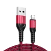 Набір кабелів Joyroom N10 King Kong 3x Cable USB-A to Lightning 2.4A 0.25m/1.2m/2m Red (6941237149589)
