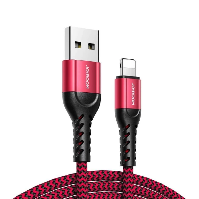 Набор кабелей Joyroom N10 King Kong 3x Cable USB-A to Lightning 2.4A 0.25m/1.2m/2m Red (6941237149589)