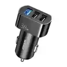 Автомобільний зарядний пристрій Joyroom Quick Charge 3x USB-A 38W 4.5A Black (C-A19-BLACK)