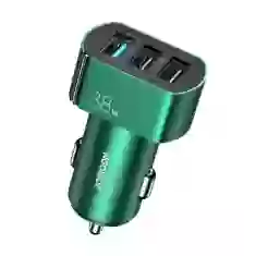 Автомобільний зарядний пристрій Joyroom Quick Charge 3x USB-A 38W 4.5A Green (C-A19-GREEN)