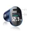 Автомобільний зарядний пристрій Joyroom Quick Charge USB-A/USB-C 42.5W Silver (6941237133830)