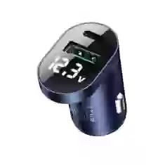 Автомобильное зарядное устройство Joyroom Quick Charge USB-A/USB-C 42.5W Blue (6941237133847)