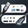 Кабель Joyroom USB-A (male) to USB-A (female) 2m Grey (S-2030N13-GREY)