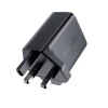 Мережевий зарядний пристрій Acefast A8 QC UK 32W USB-C | USB-A Black (A8 Black)