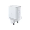 Мережевий зарядний пристрій Acefast A4 QC UK 20W USB-C White (A4 white)