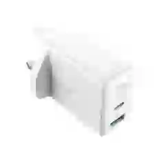 Сетевое зарядное устройство Acefast A32 QC UK 32W USB-C | USB-A White (A8 white)