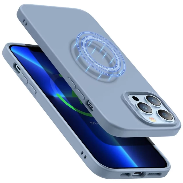 Чохол ESR для iPhone 13 Pro Cloud Soft Blue with MagSafe (4894240152423)