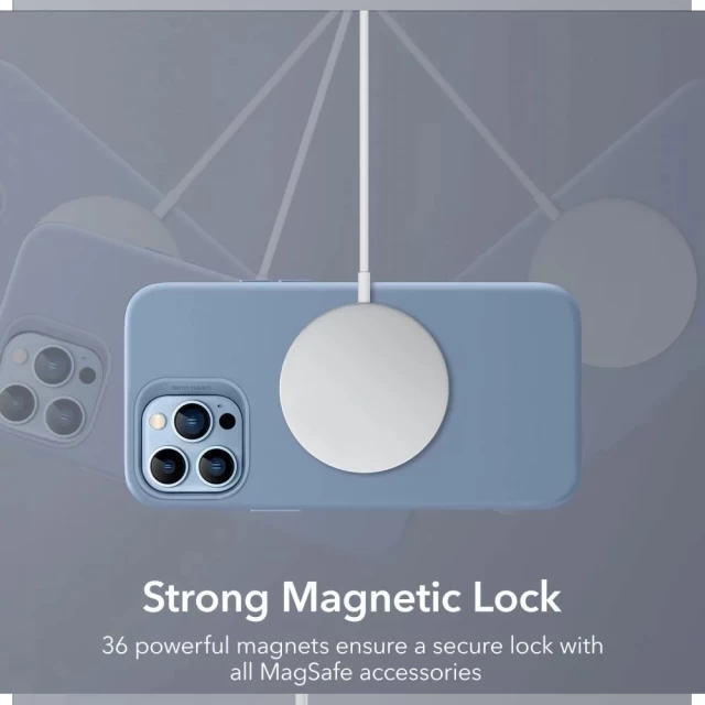 Чохол ESR для iPhone 13 Pro Max Cloud Soft Blue with MagSafe (4894240152430)