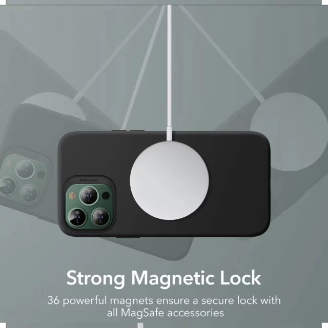 Чохол ESR для iPhone 13 Pro Max Cloud Soft Black with MagSafe (4894240150610)