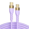 Кабель Joyroom Liquid Silicone USB-C to USB-C 100W 3m Purple (S-3050N18-10-PR)