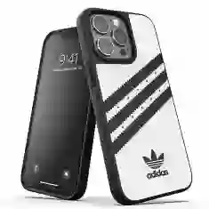 Чехол Adidas OR Molded PU FW21 для iPhone 13 | 13 Pro White Black (8718846095723)