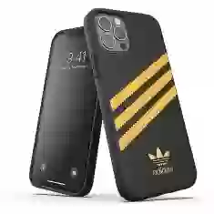 Чехол Adidas OR Molded PU для iPhone 12 Pro Black Gold (8718846084901)