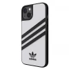 Чехол Adidas OR Molded PU для iPhone 13 White Black (8718846095525)